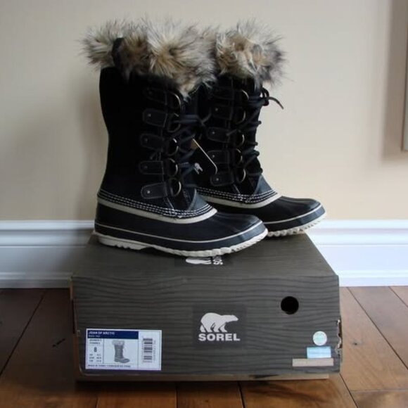 Sorel Shoes - Sorel Tall Winter Boots Black Joan of Arctic BRAND NEW IN BOX NWT Size 8